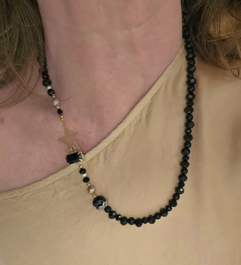 Collana nero e stella
