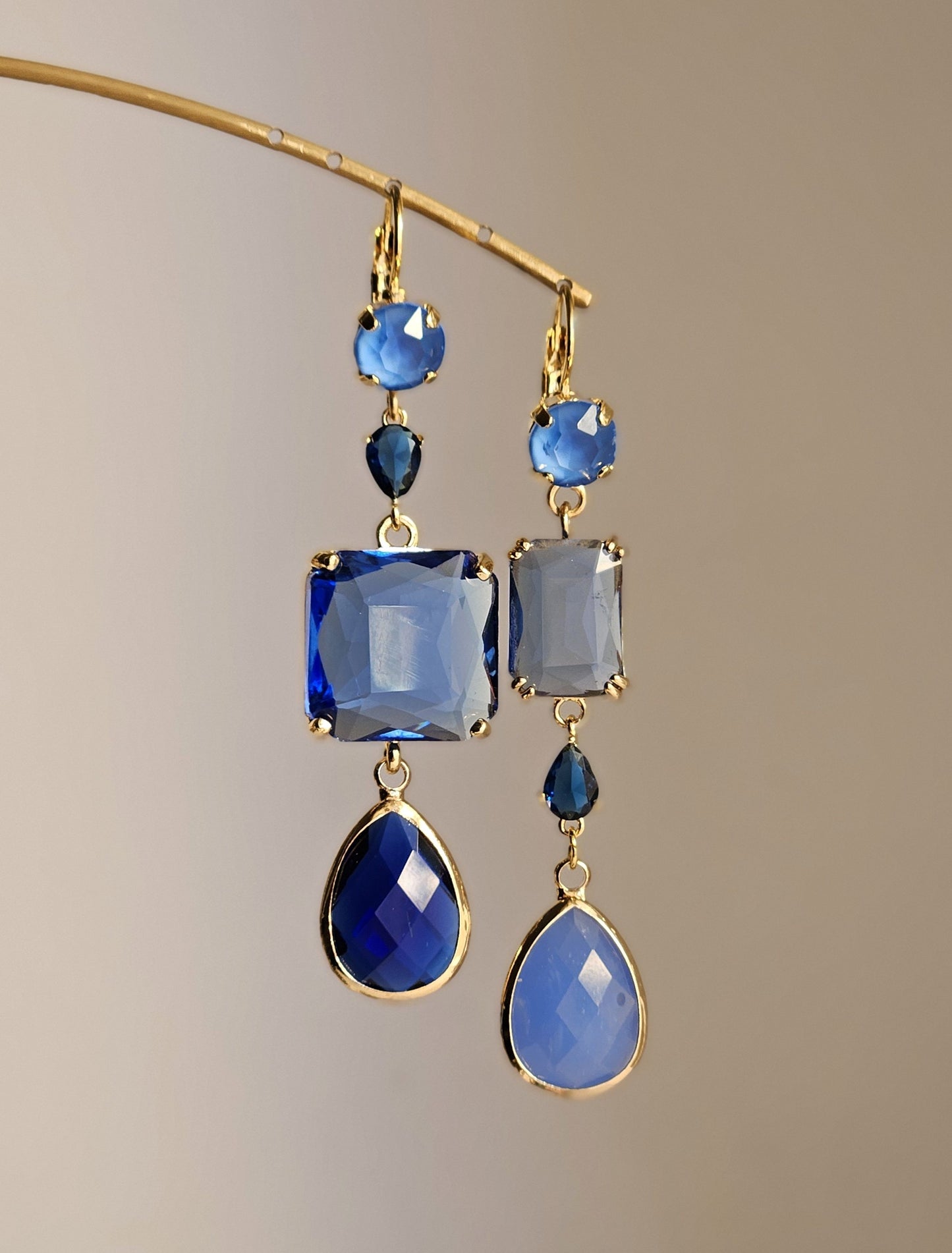 Orecchini sfumature di blu
