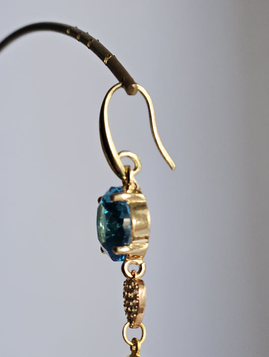 Orecchini mare rosso e turchese