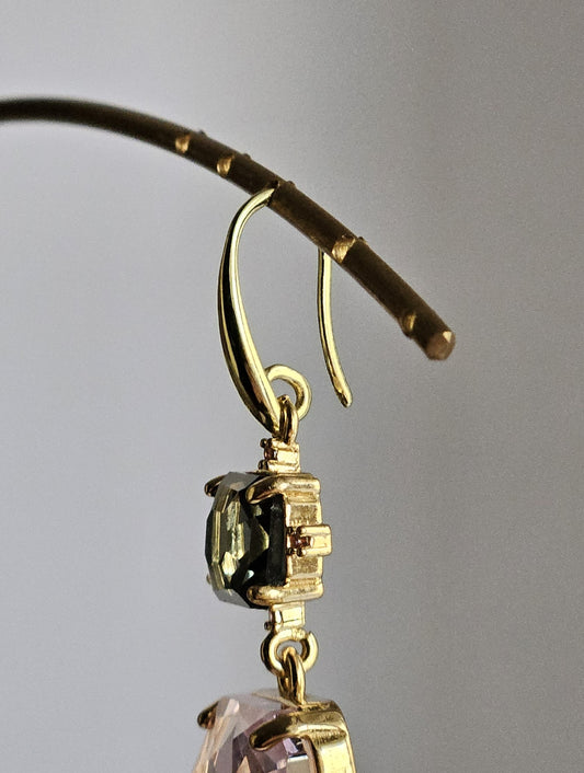 Orecchini strass vino e ghiaccio