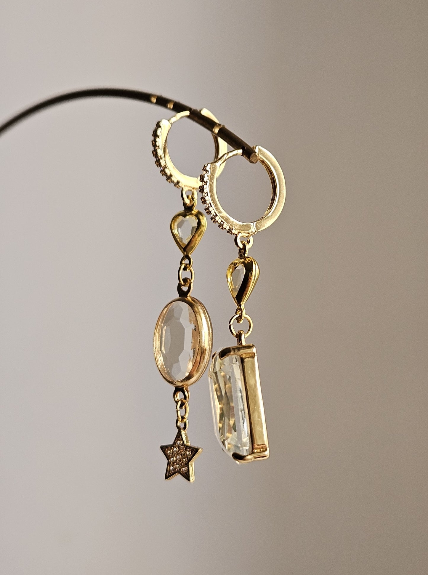 Orecchini cuori di ghiaccio