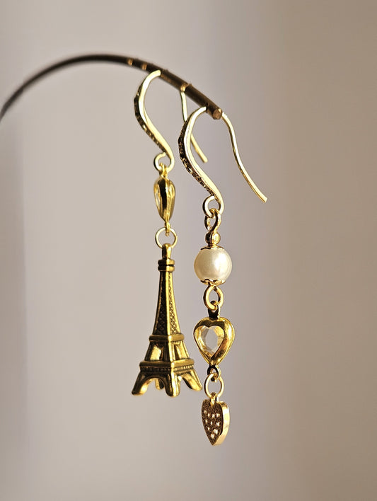 Orecchini Parigi perla e ghiaccio