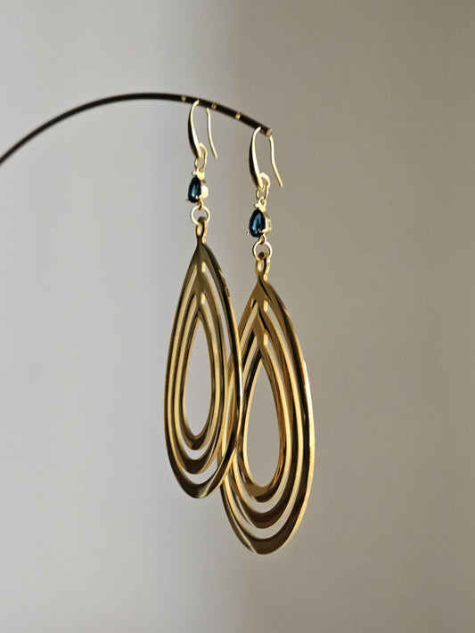 Orecchini gocce e strass - Contemporanea -