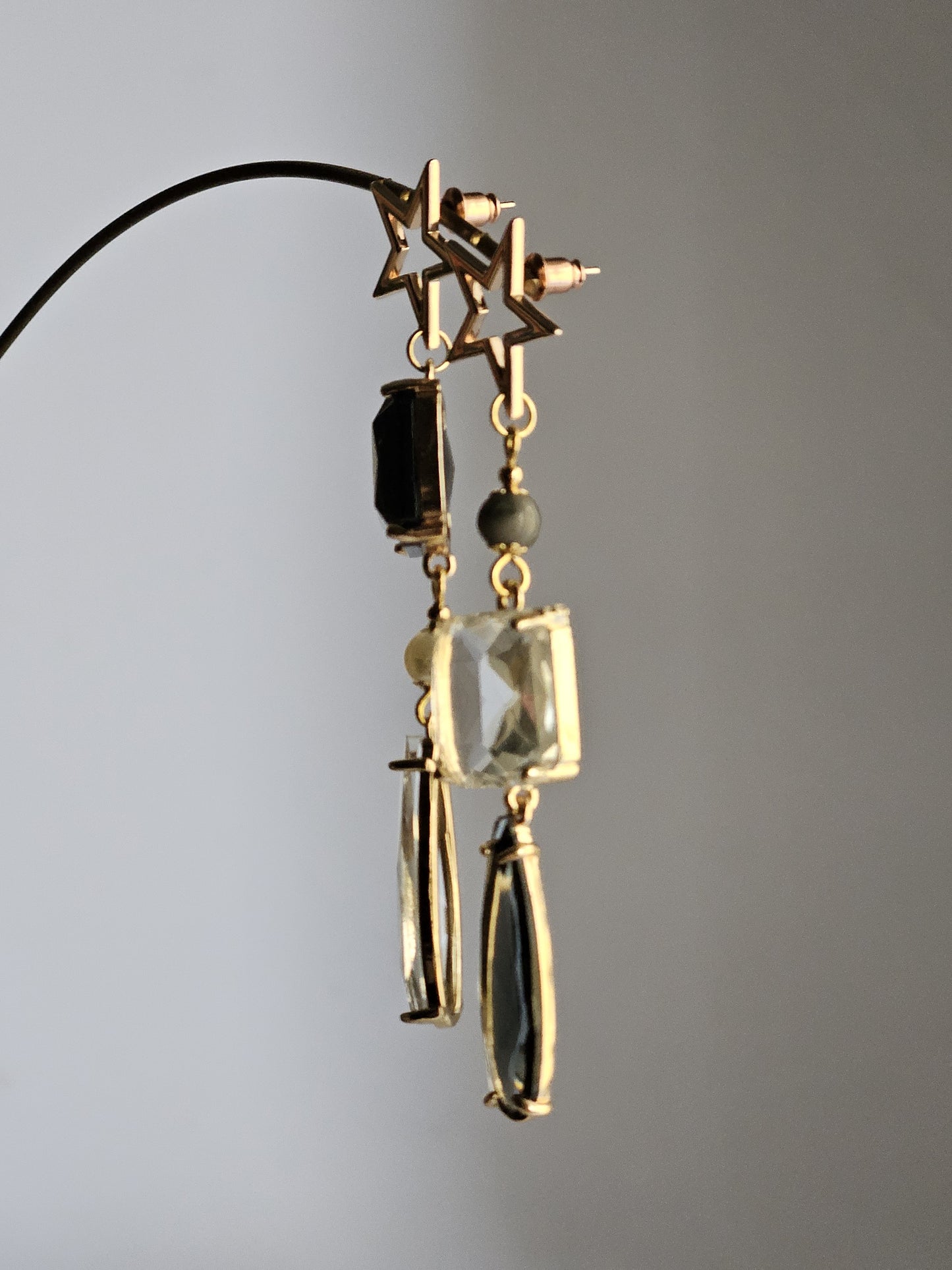 Orecchini stelle ghiaccio e fumo