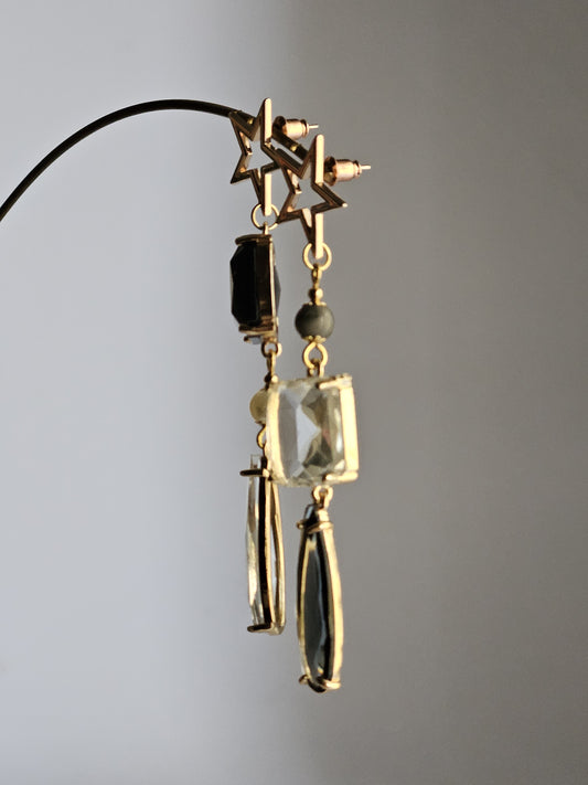 Orecchini stelle ghiaccio e fumo