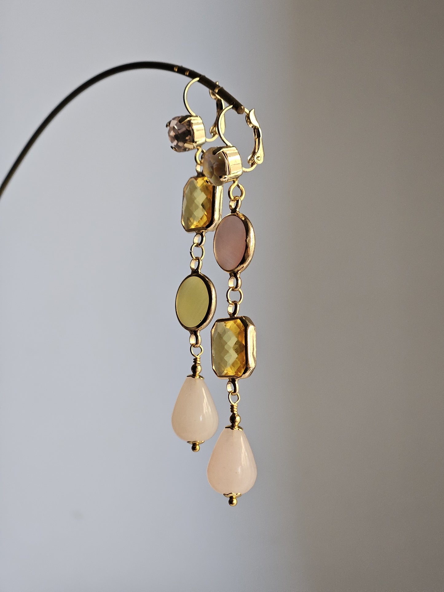 Orecchini Zehra vaniglia e peonia