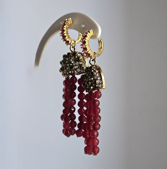 Orecchini medusa in vino