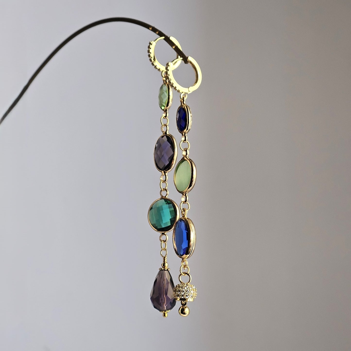 Orecchini Zehra multi-color e bell