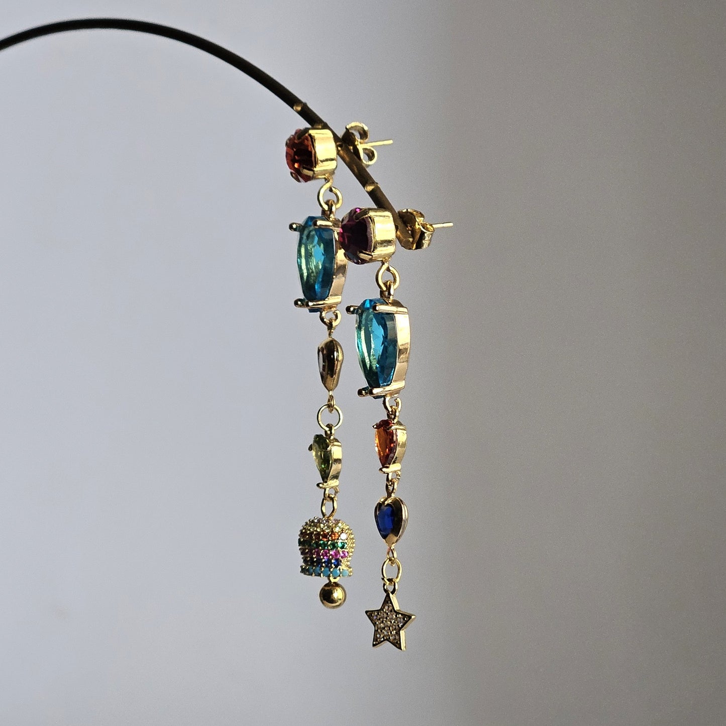 Orecchini Zehra rainbow e bell