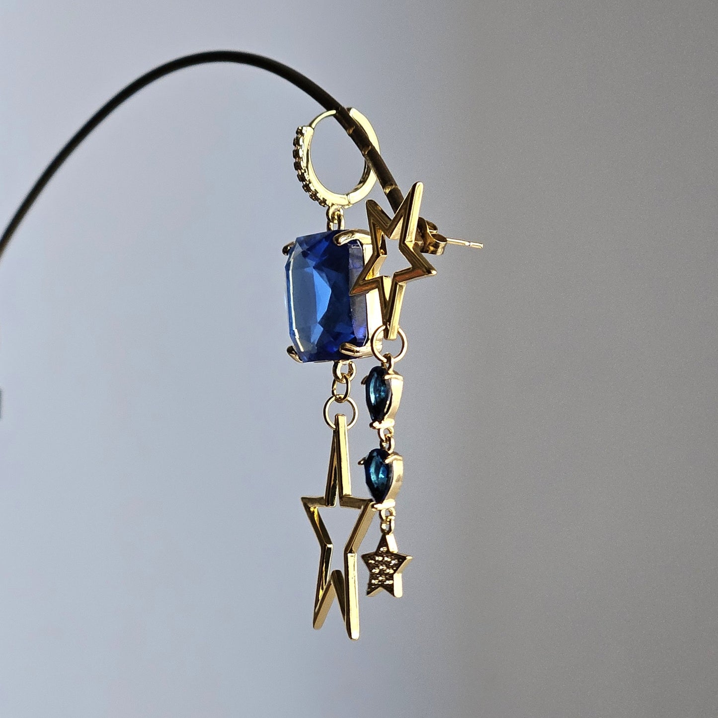 Orecchini stella stellina e blu