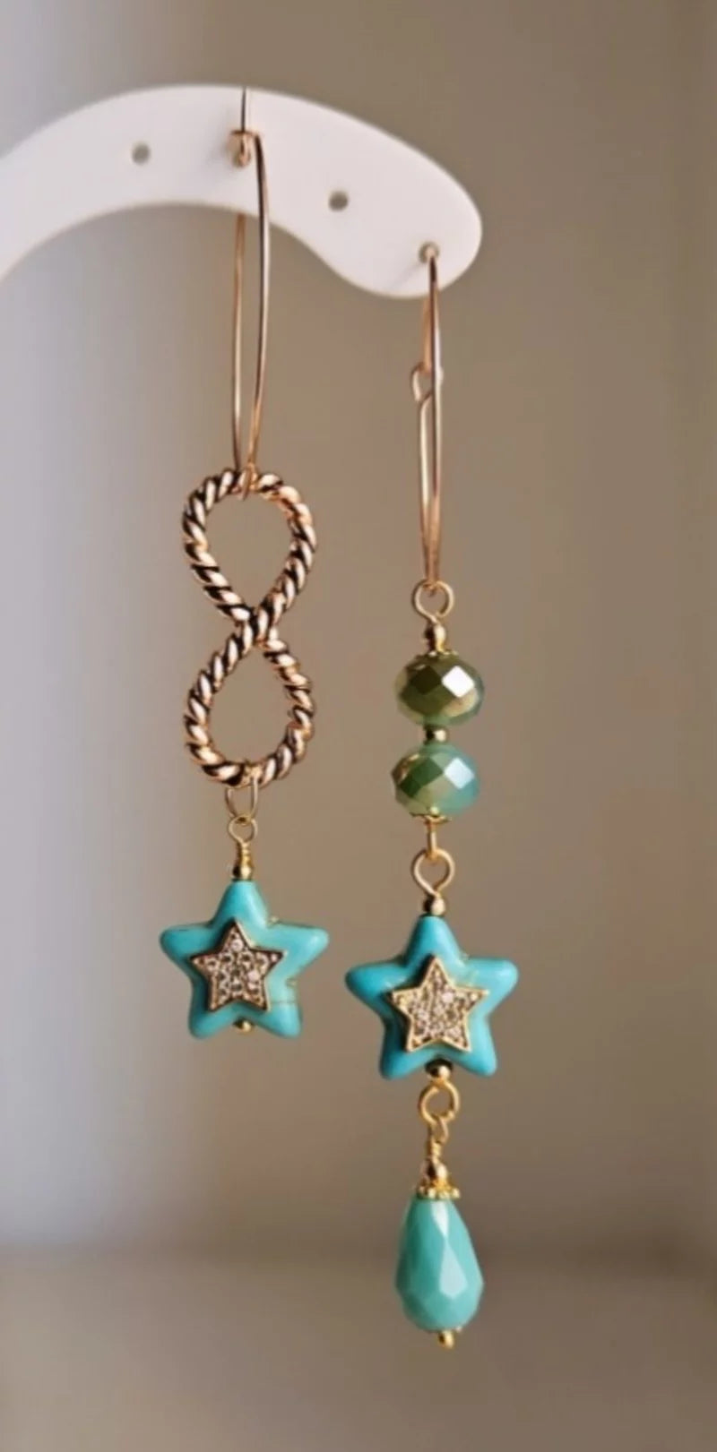 Orecchini stelle e infinito