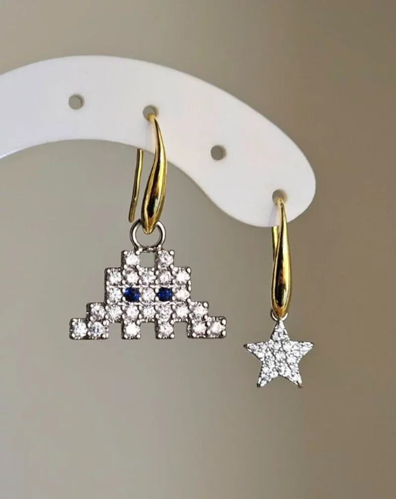 Orecchini nuvola pixel