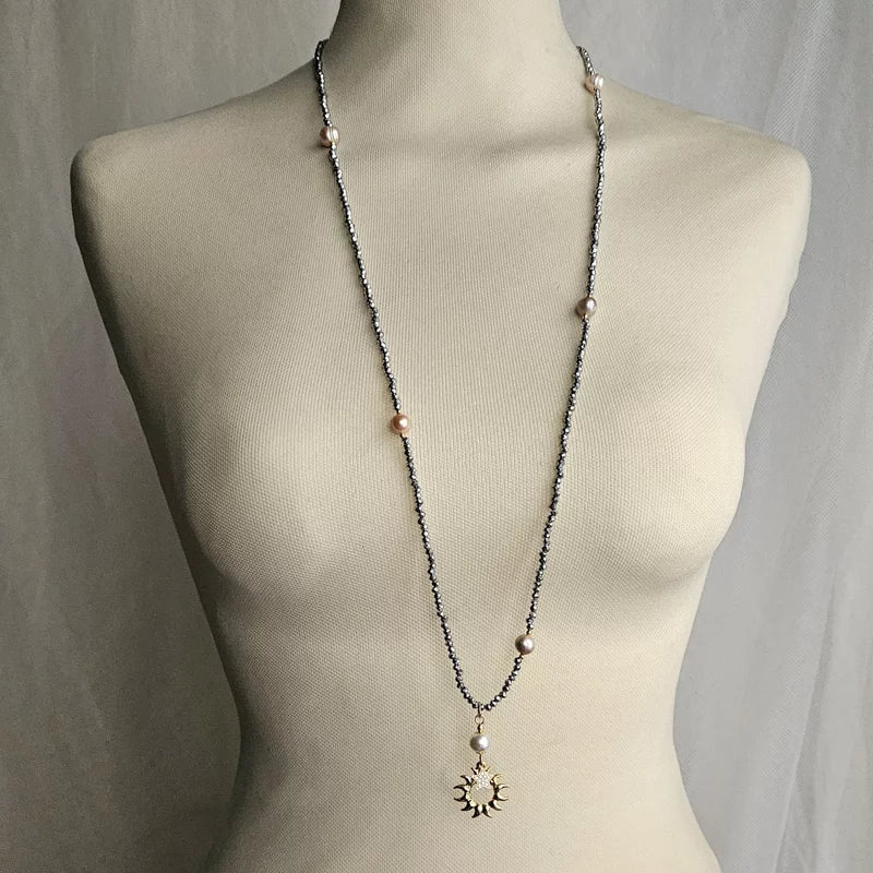 Collana Sole e Perle Scaramazze