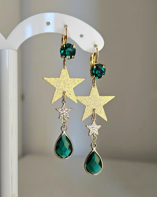 Orecchini stelle e goccia
