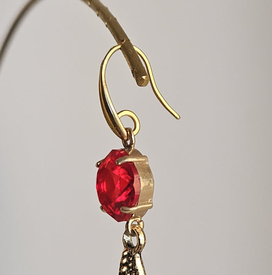 Orecchini mare rosso e turchese