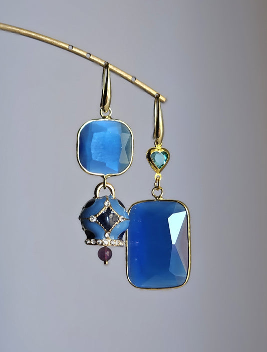 Orecchini blu bell