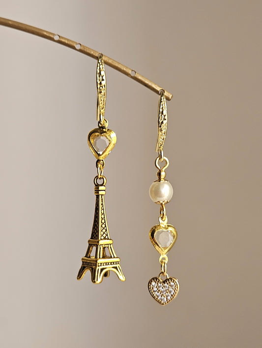 Orecchini Parigi perla e ghiaccio