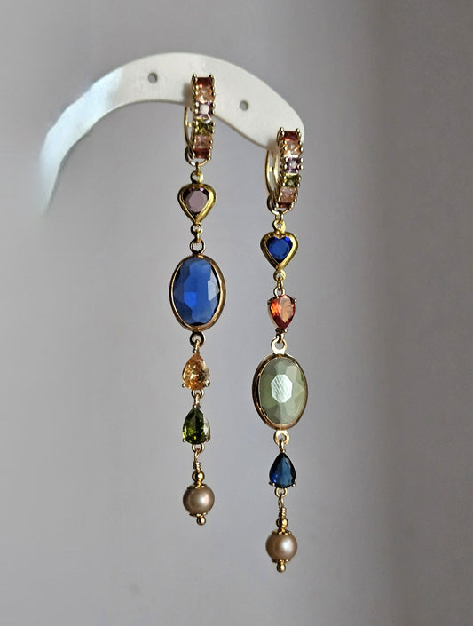 Orecchini Zehra prato e cielo