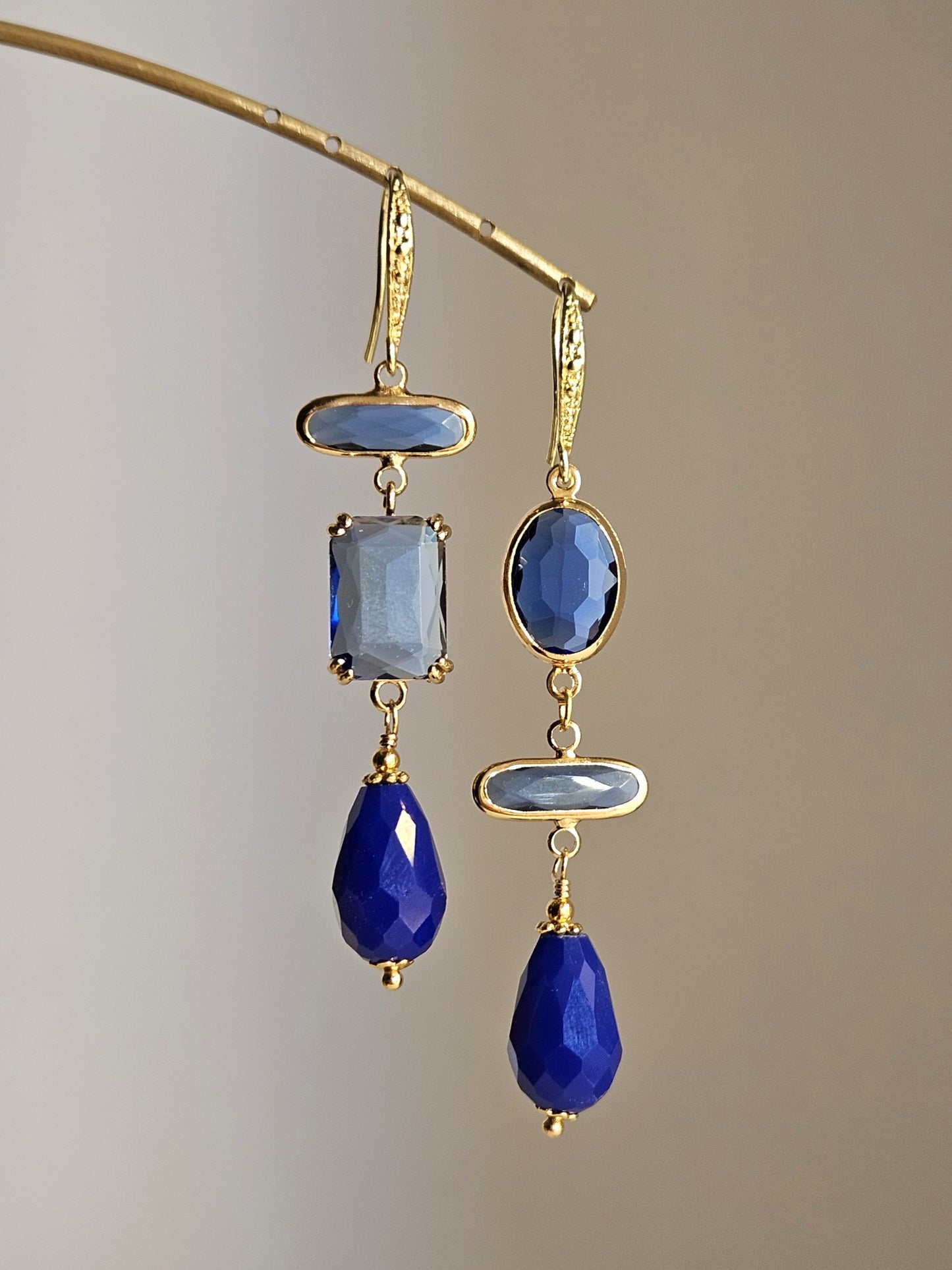 Orecchini blu oceano