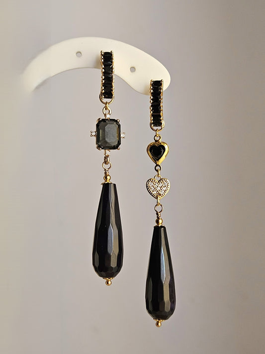 Orecchini fumo e nero