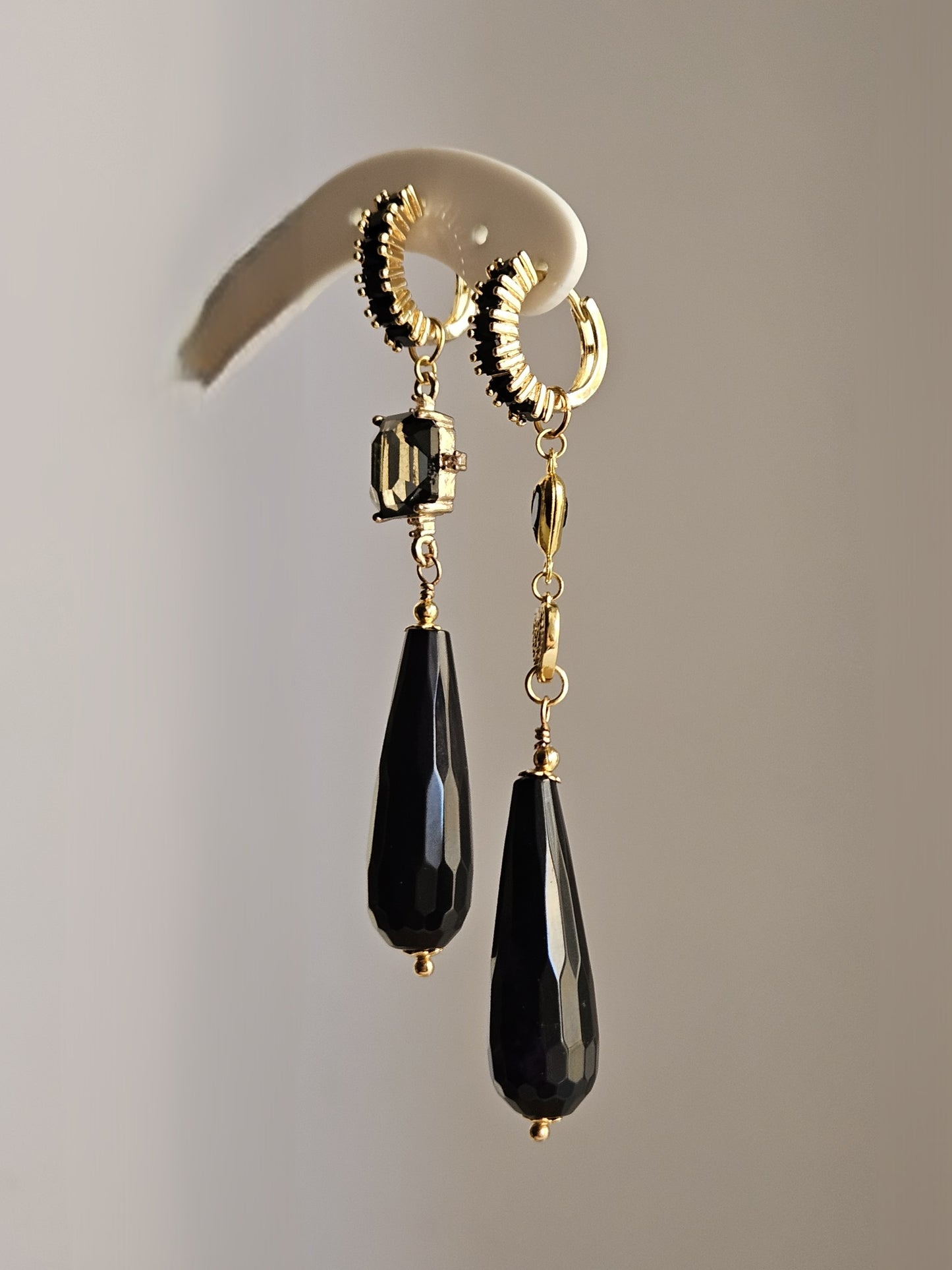 Orecchini fumo e nero