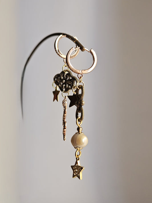 Orecchini etnico e snake