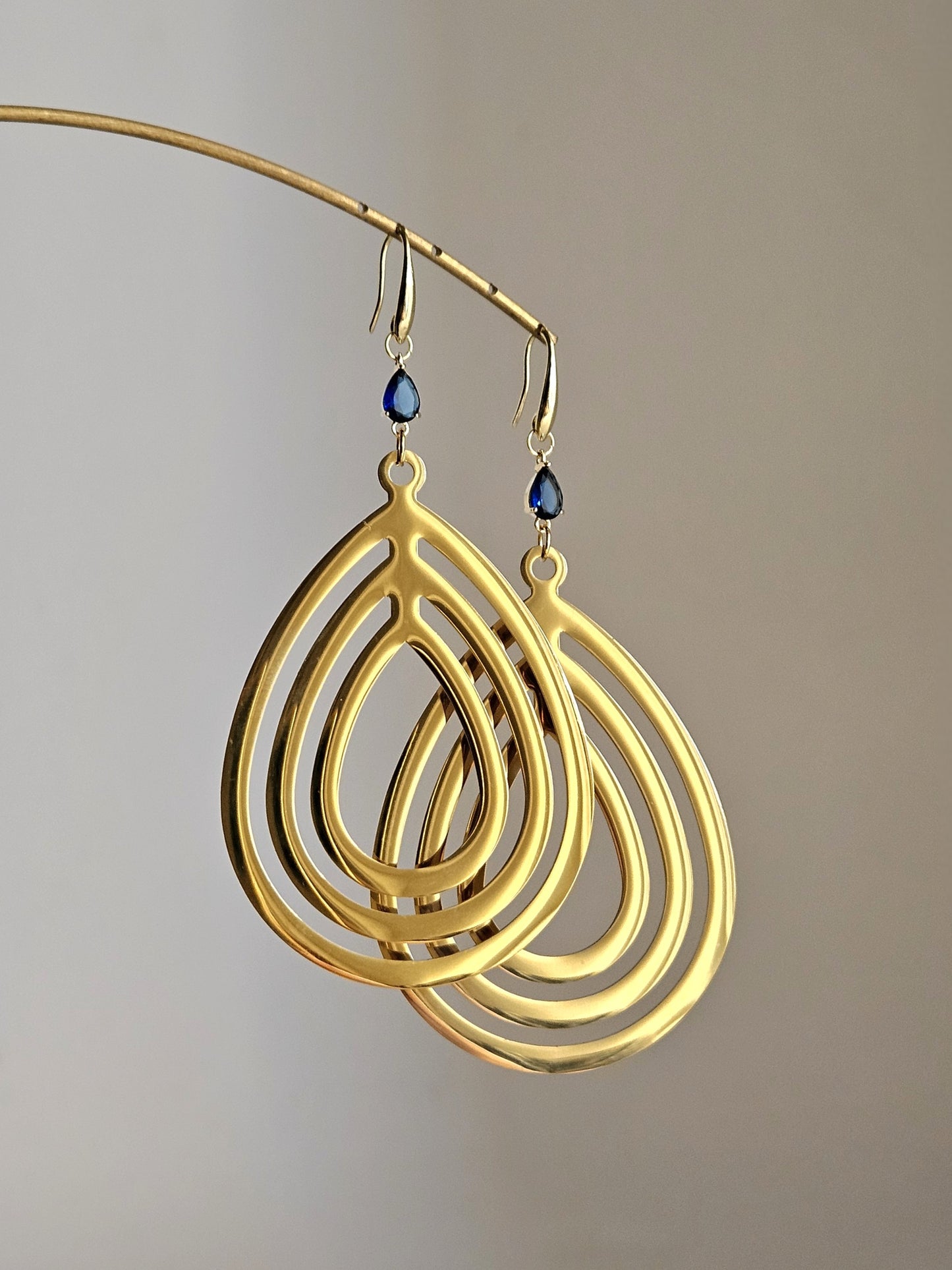 Orecchini gocce e strass - Contemporanea -