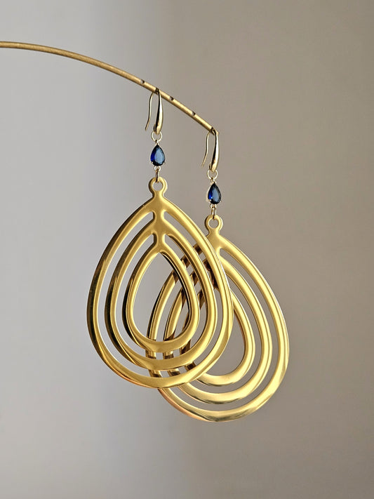 Orecchini gocce e strass - Contemporanea -