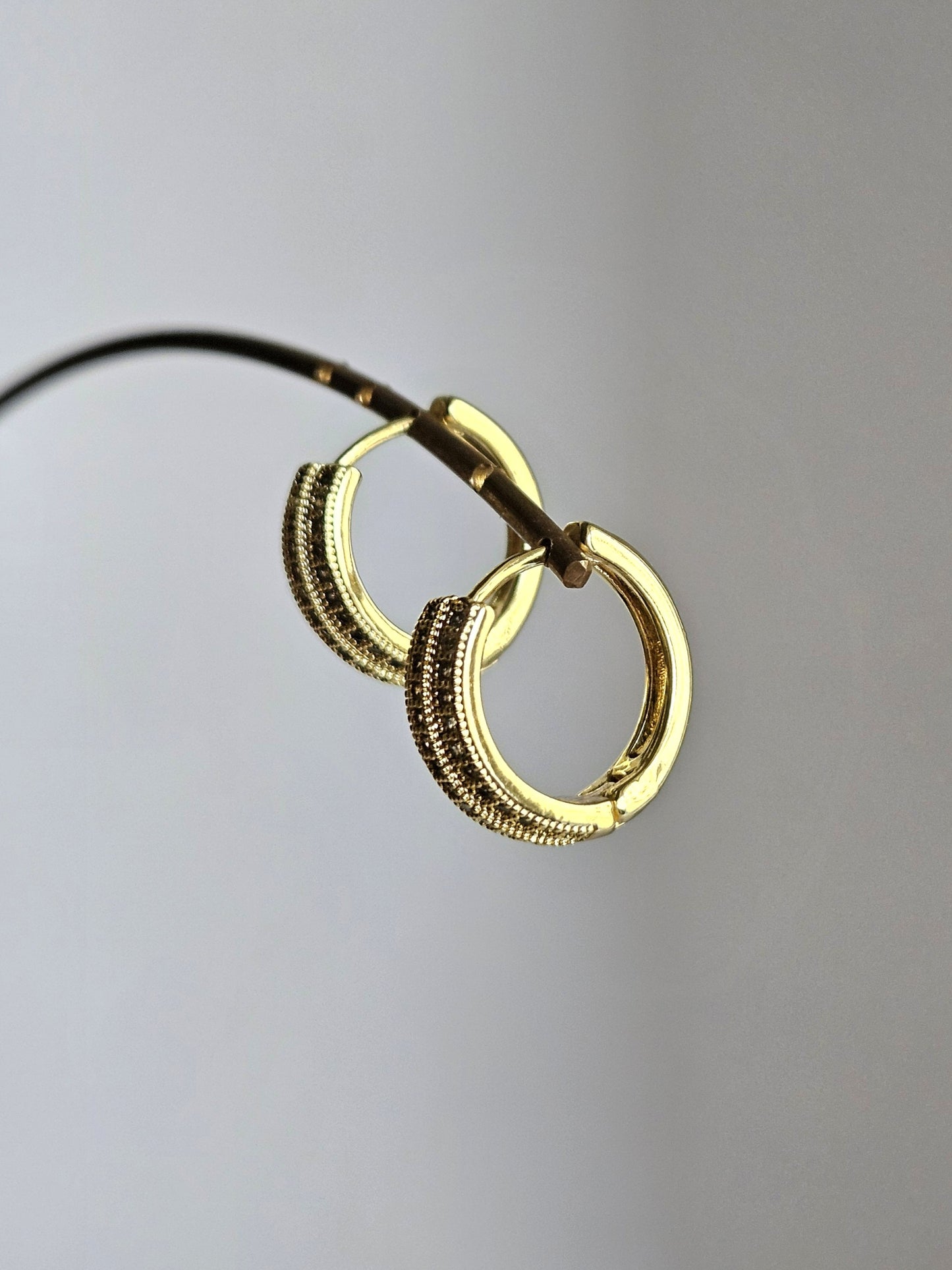 Orecchini amaranto e bronzo - Doppio utilizzo -