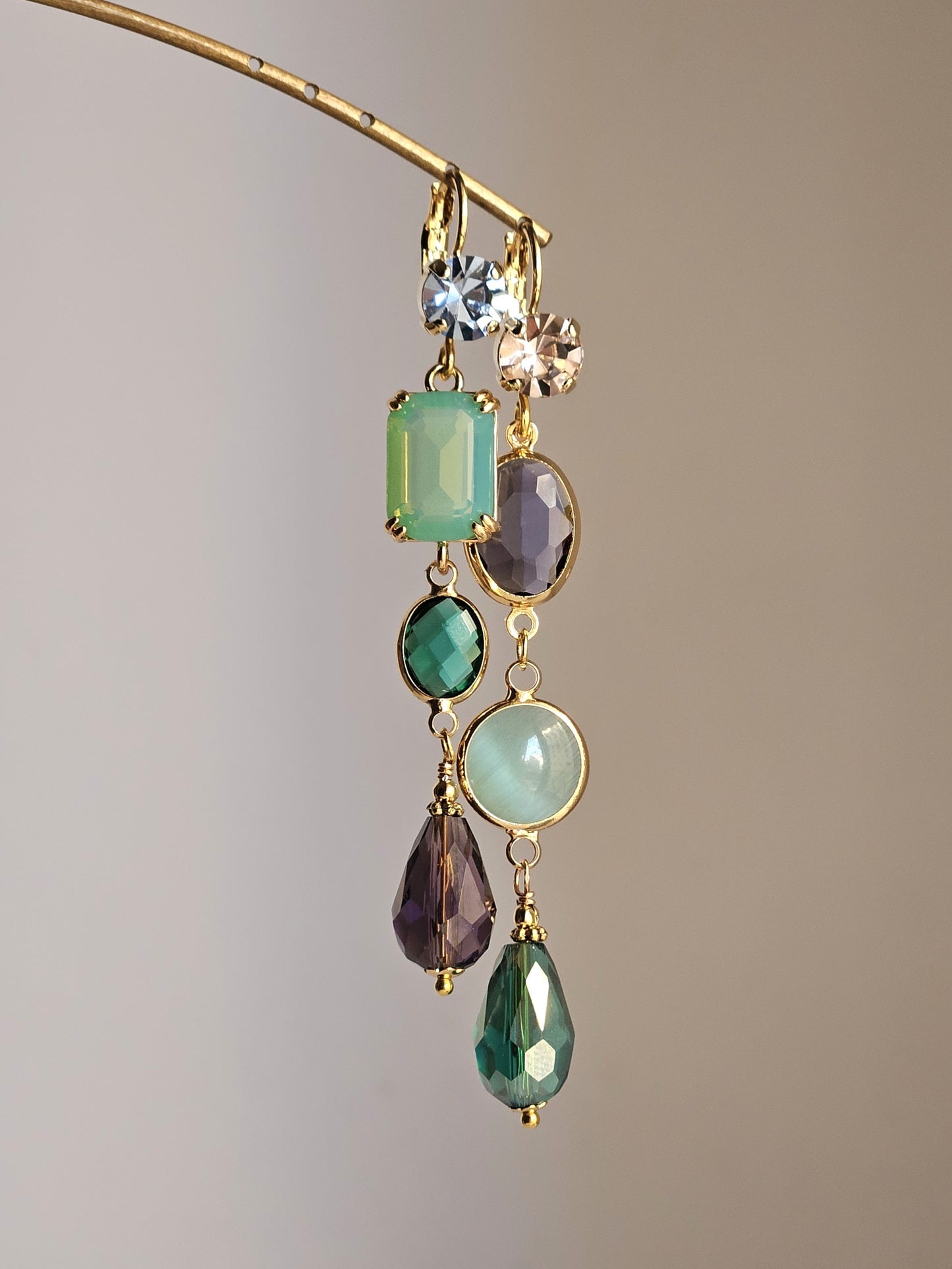 Orecchini Zehra tenero verde