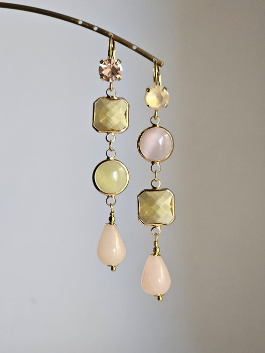 Orecchini Zehra vaniglia e peonia