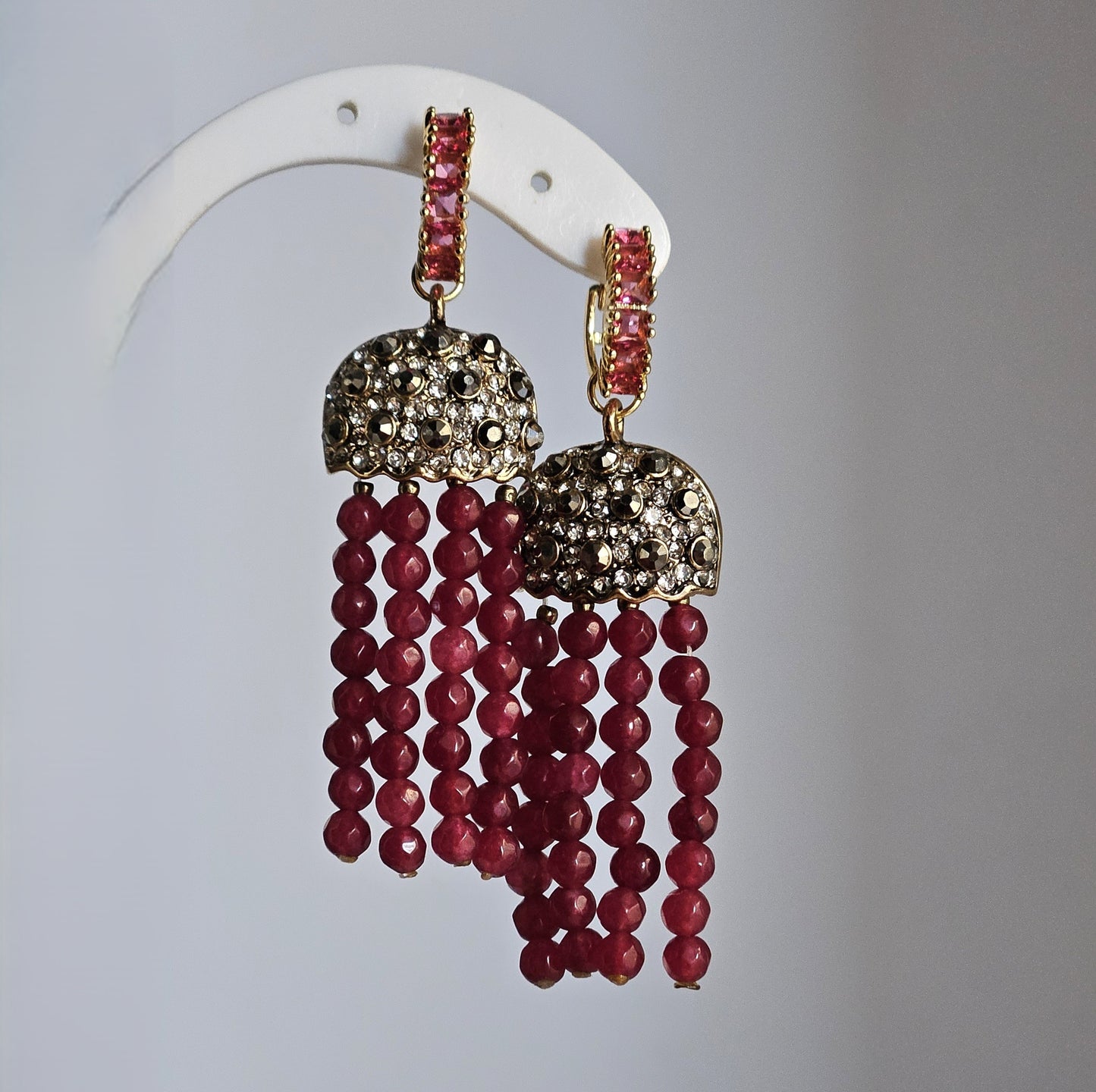 Orecchini medusa in vino