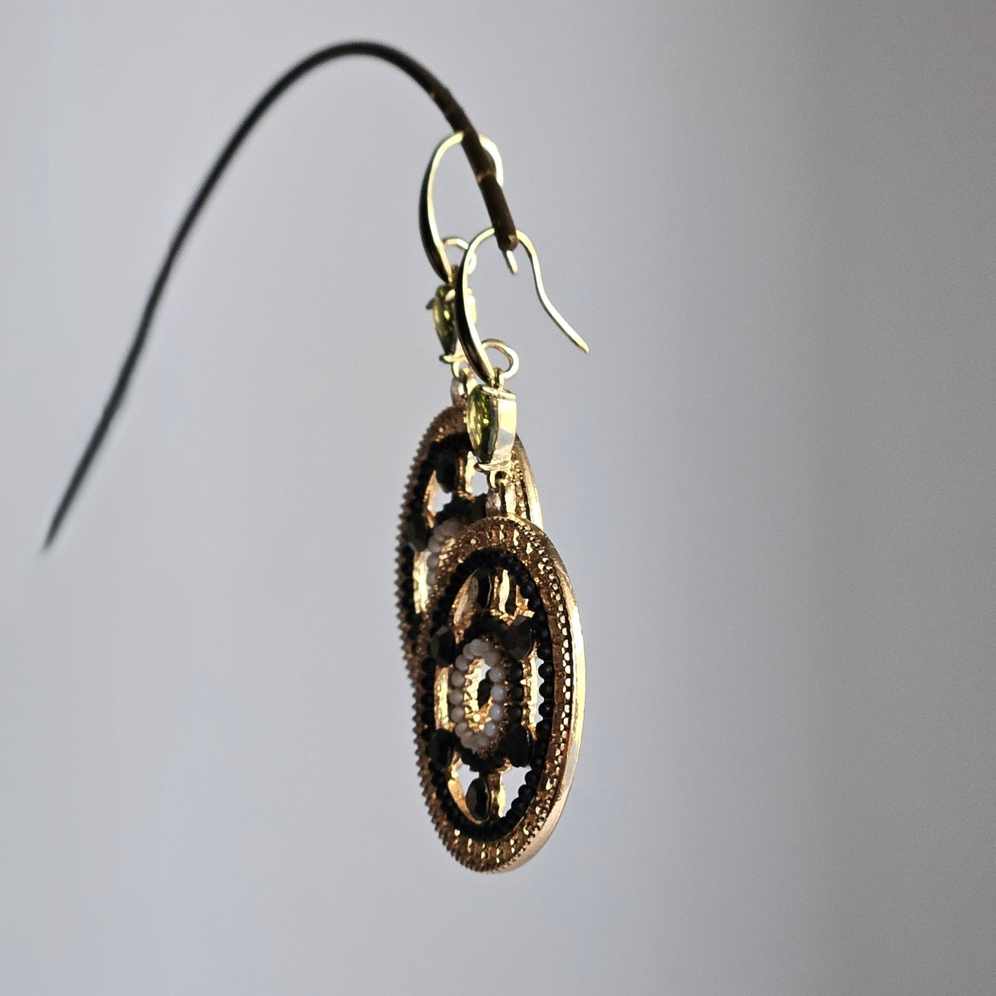 Orecchini Mandala caffè e oro