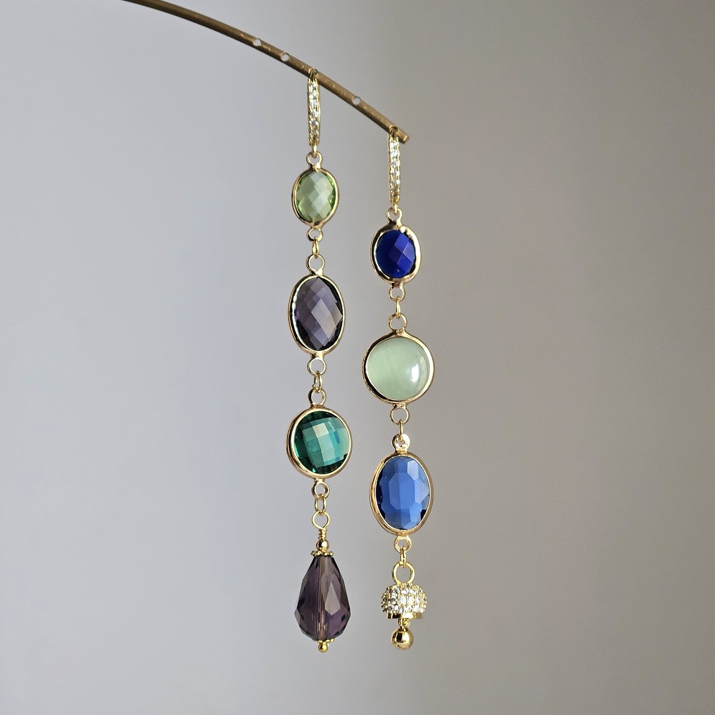 Orecchini Zehra multi-color e bell