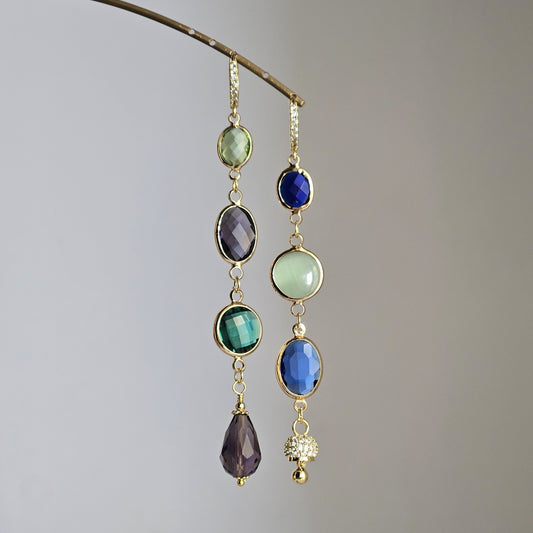 Orecchini Zehra multi-color e bell