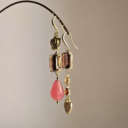 Orecchini vino e ribes caramello e vaniglia