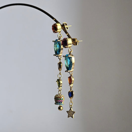 Orecchini Zehra rainbow e bell