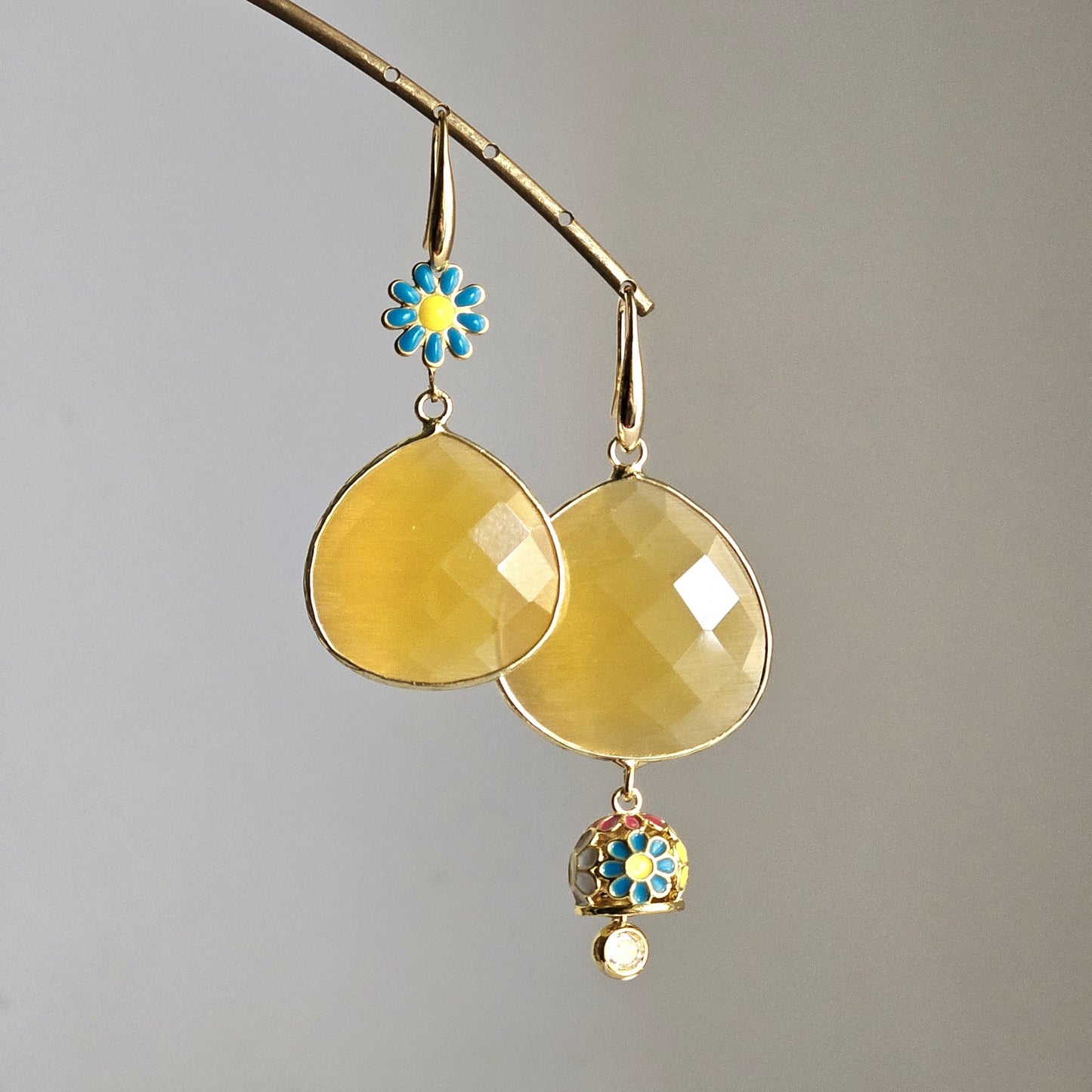 Orecchini fiori sole e bell