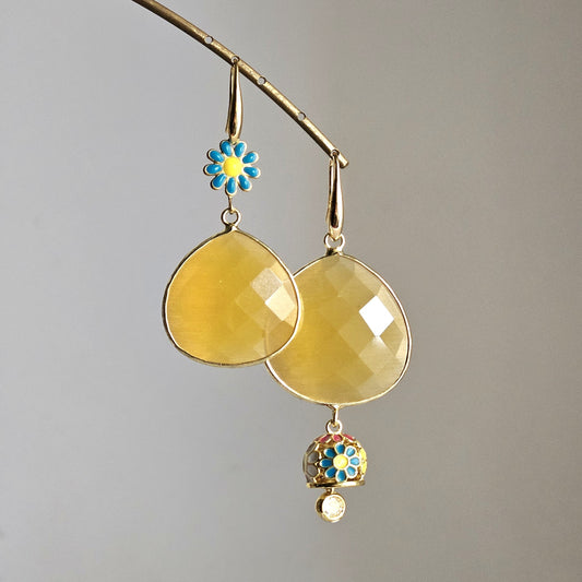 Orecchini fiori sole e bell