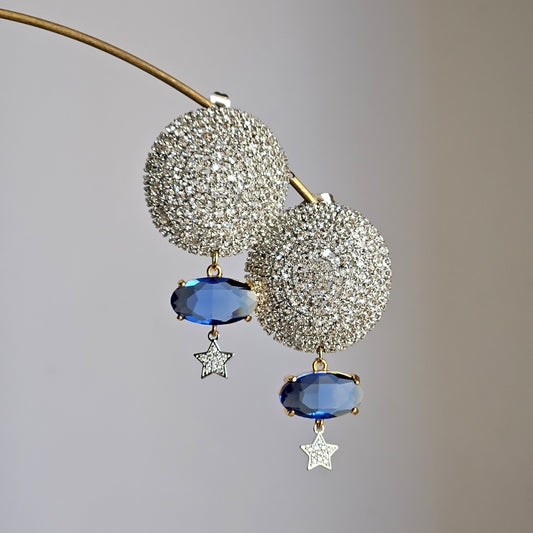 Orecchini Calliope in blu