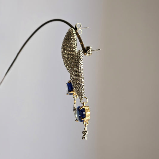 Orecchini Calliope in blu