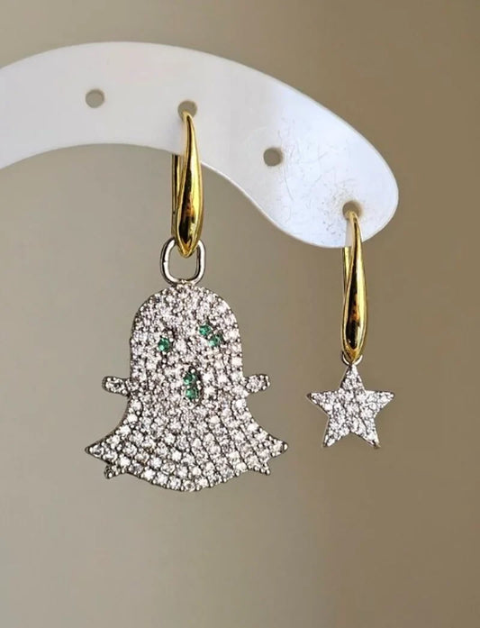Orecchini fantasmino e stellina