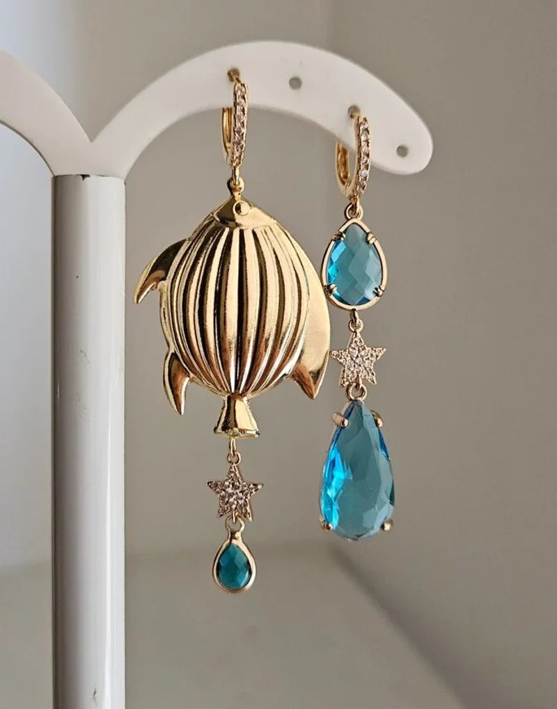 Orecchini pesce rigato