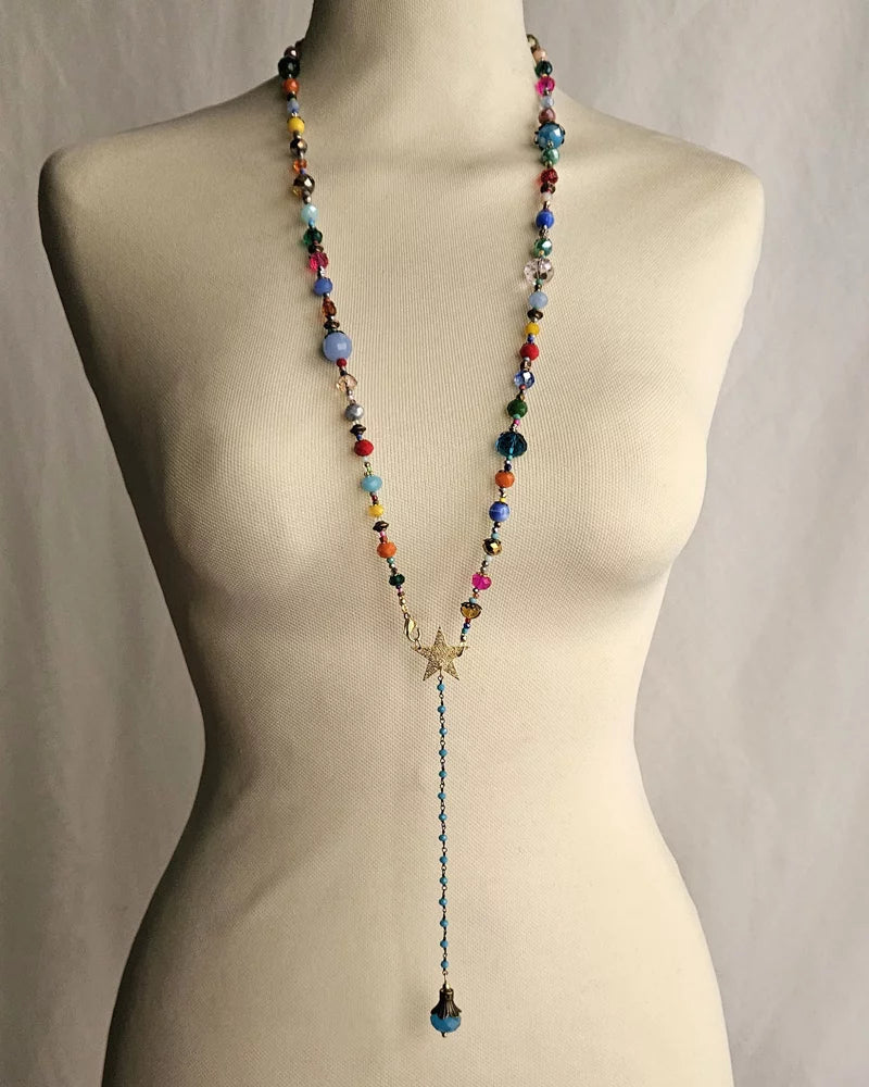 Collana con Pietre Colorate e Stella